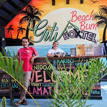 Gili Beach Bum Hostel Gili Trawangan Esterno foto